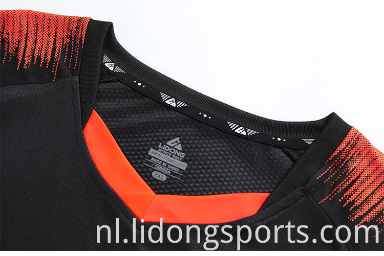 Lidong topkwaliteit groothandel aangepaste sublimatie jersey voetbal, voetbal shirt, voetbaluniform